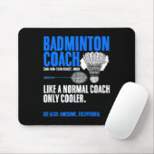 Badminton-Trainer-Schläger-Shuttle-Hobby-Badminton Mousepad (Mit Mouse)