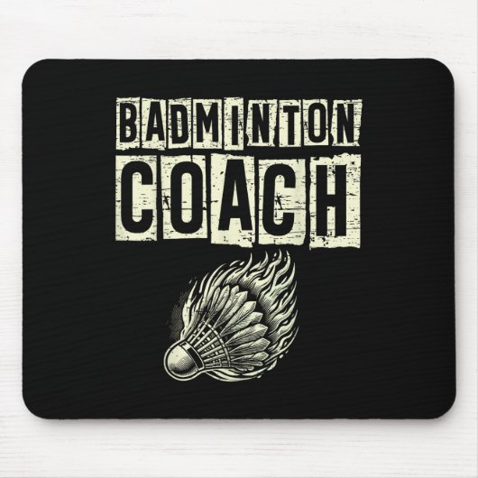 Badminton-Trainer-Shuttle-Racket Mousepad (Vorne)