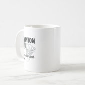 Badminton-Trainer Substantiv Definition Badminton  Kaffeetasse (Vorderseite Links)