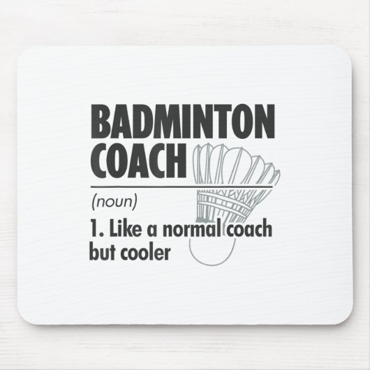 Badminton-Trainer Substantiv Definition Badminton  Mousepad (Vorne)