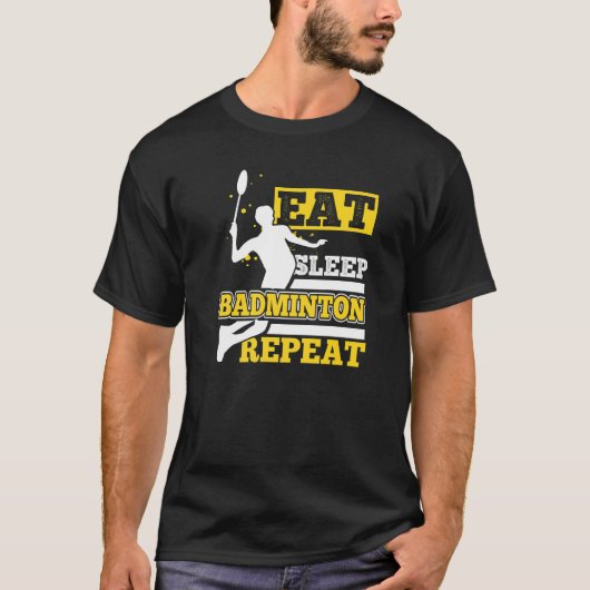 Badminton Training Shuttlecocks Player T-Shirt (Vorderseite)