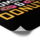 Badminton und Donuts Lover Badminton Poster (Ecke)