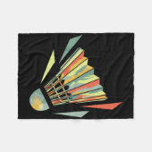 Badminton und Federball Fleecedecke (Vorderseite (Horizontal))
