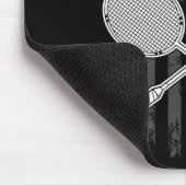 Badminton und Shuttle American Flag Mousepad (Ecke)