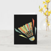 Badminton und Shuttle Karte (Gelbe Blume)
