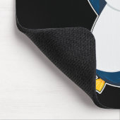 Badminton und Shuttle Player Pinguin Mousepad (Ecke)
