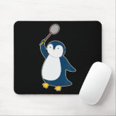 Badminton und Shuttle Player Pinguin Mousepad (Mit Mouse)