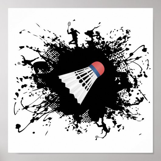 Badminton Urban Style Poster (Vorne)