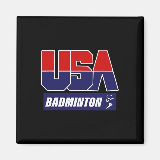 Badminton Usa Magnet (Vorne)
