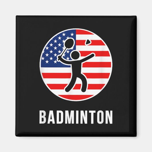 Badminton USA Magnet (Vorne)