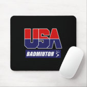 Badminton Usa Mousepad (Mit Mouse)