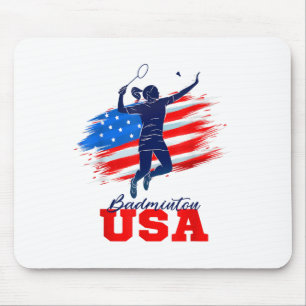 Badminton USA Support-Team Amerikanische Flagge Sp Mousepad