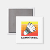 Badminton Vater Funny Badminton Father 1 Magnet (Vorderseite/Rückseite)