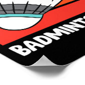Badminton Vater Funny Badminton Father Poster (Ecke)