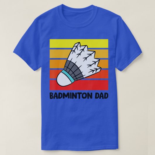 Badminton Vater Funny Badminton Father T-Shirt (Design vorne)