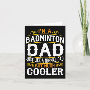 Badminton Vater, Ich bin ein Vater Shirt. Vintage  Karte