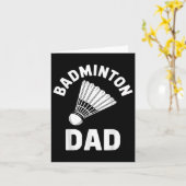Badminton Vater Shuttle Funny Badminton Karte (Gelbe Blume)