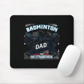 Badminton Vater Shuttle Legend Funny Sports Design Mousepad (Mit Mouse)
