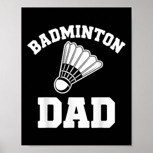 Badminton-Vater-Shuttle Lustiger Badminton  Poster