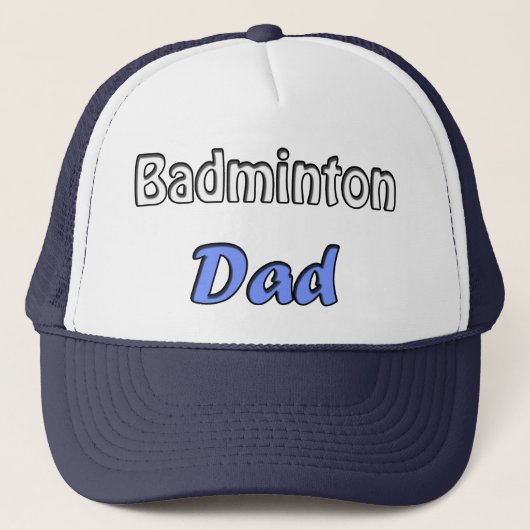 Badminton Vater Truckerkappe (Vorderseite)