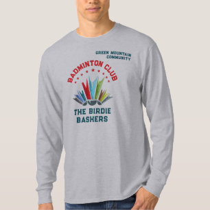Badminton-Vereinsliga-Organisations-Teamname T-Shirt