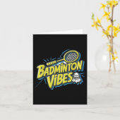 Badminton Vibes Shuttle Karte (Gelbe Blume)