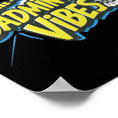 Badminton Vibes Shuttle Poster (Ecke)