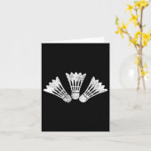 Badminton Vintag Gift Karte (Gelbe Blume)