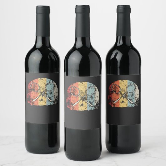 Badminton Vintag Weinetikett (Flaschen)