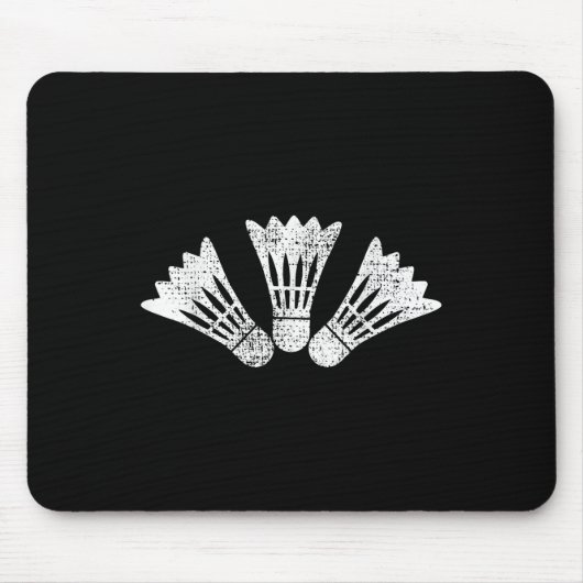 Badminton-Vintage-Geschenk Mousepad (Vorne)