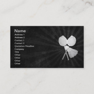 Badminton Visitenkarte für Spieler Coaches Clubs