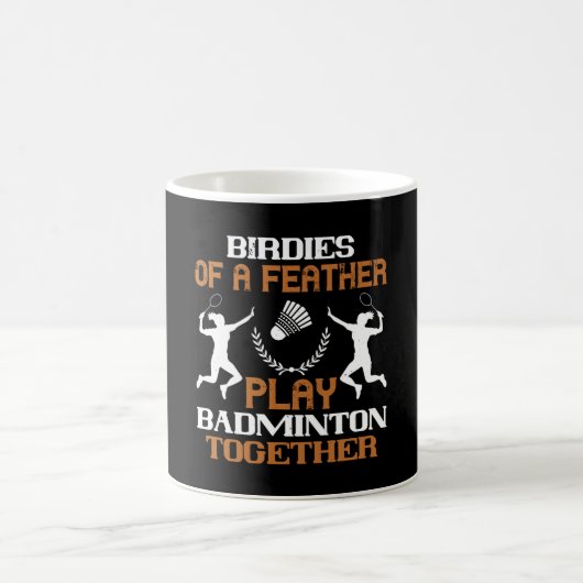 Badminton - Vögel einer Feder Kaffeetasse (Mittel)