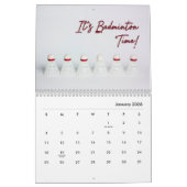 Badminton Wall Calendar Kalender (Jan 2026)