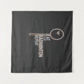 Badminton Wandteppich (Vorderseite (Horizontal))