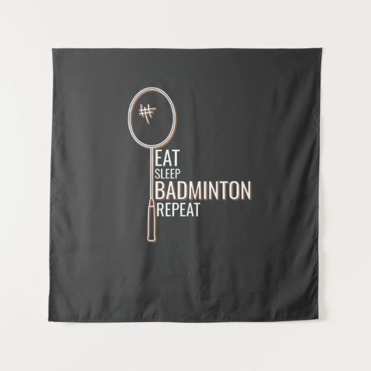 Badminton Wandteppich (Vorderseite)