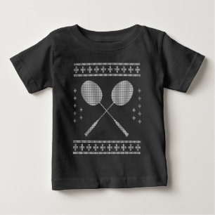 Badminton Weihnachten Baby T-shirt