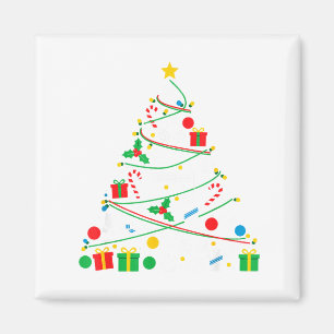 Badminton-Weihnachtsbaumlichter Xmas Damen Herren Magnet