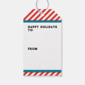 Badminton Weihnachtsfeiertag Geschenkanhänger (Rückseite)