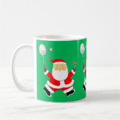 Badminton Weihnachtsgeschenk Kaffeetasse (Links)