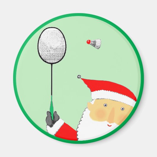 Badminton-Weihnachtsstrumpfbefüllung Magnet (Vorne)