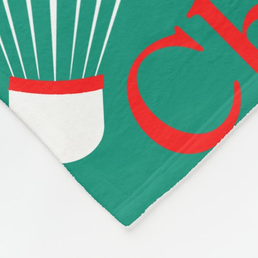 Badminton, weiß, blau, rot und grün fleecedecke (Ecke)