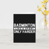Badminton wie ein Sport-Lederschiff Karte (Gelbe Blume)