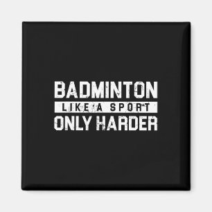 Badminton wie ein Sport-Lederschiff Magnet