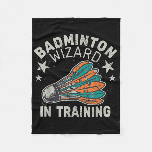 Badminton Wizard for Training Shuttle Sport Ball S Fleecedecke (Vorderseite)