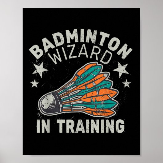 Badminton Wizard for Training Shuttle Sport Ball S Poster (Vorne)