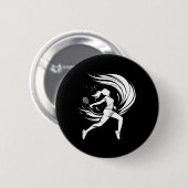 Badminton-Zeichnetest für Frauen Button (Vorne & Hinten)