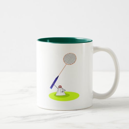 Badminton Zweifarbige Tasse (Rechts)