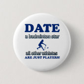 Badmintonentwurf Button (Vorderseite)