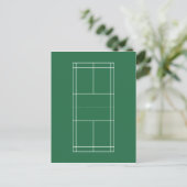 Badmintonfeld Postkarte (Stehend Vorderseite)