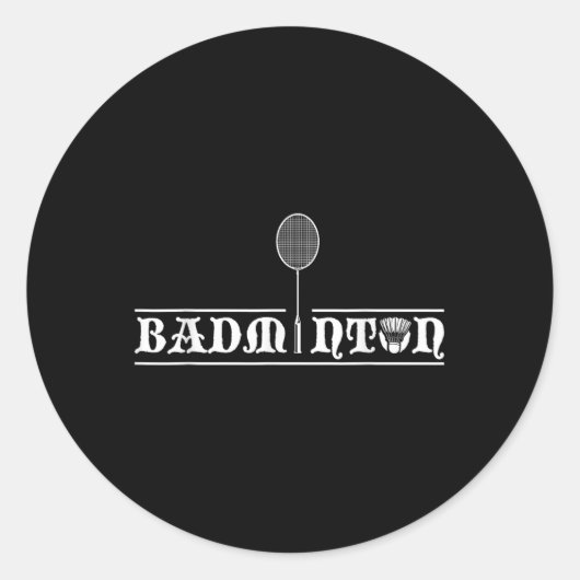 Badmintonspieler Echte Männer Team Shuttle Trainer Runder Aufkleber (Vorderseite)